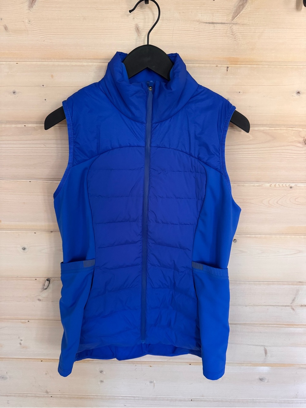 lululemon athletica Royal Blue Quilted Performance Vest size 10 like new!